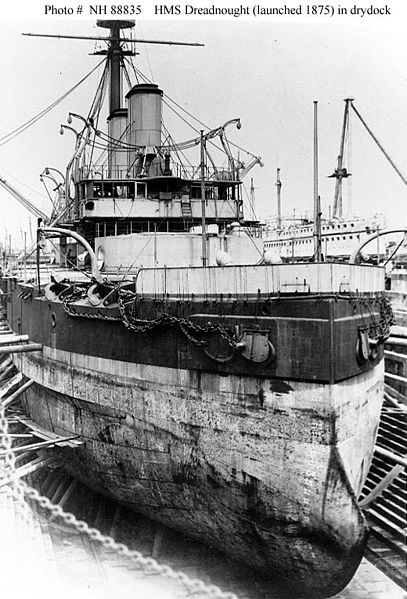 407px-HMS_Dreadnought_(1875)_in_drydock_USNHC_NH_88835